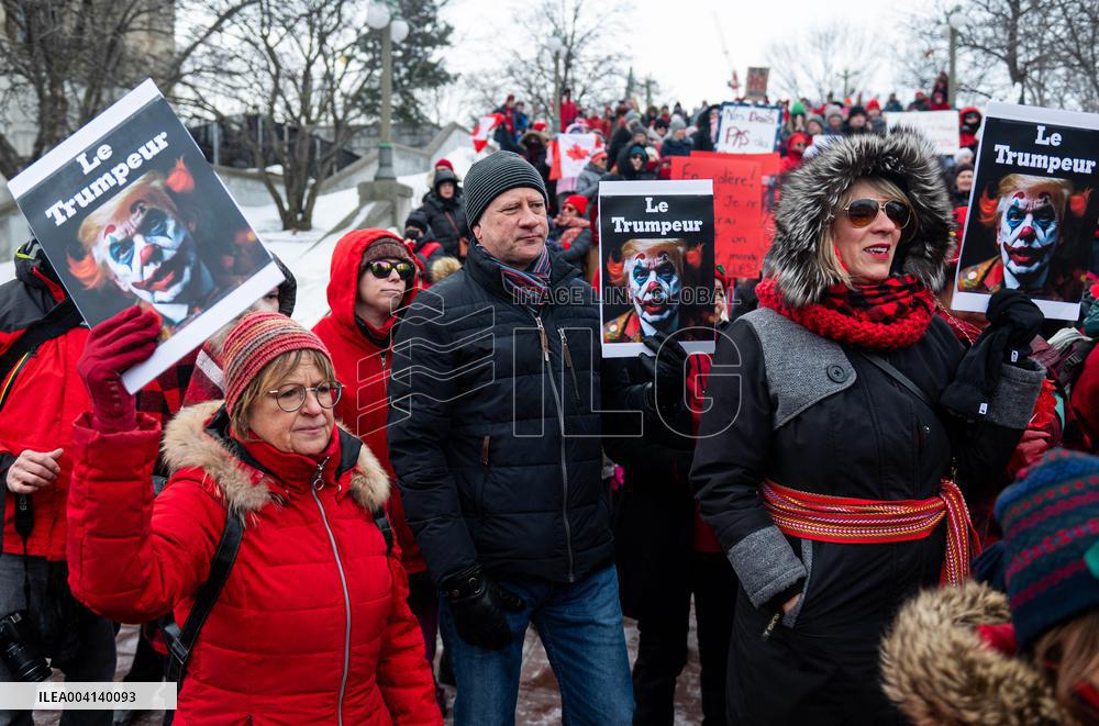 Internationnal Women's Day Near US Embassy - Ottawa