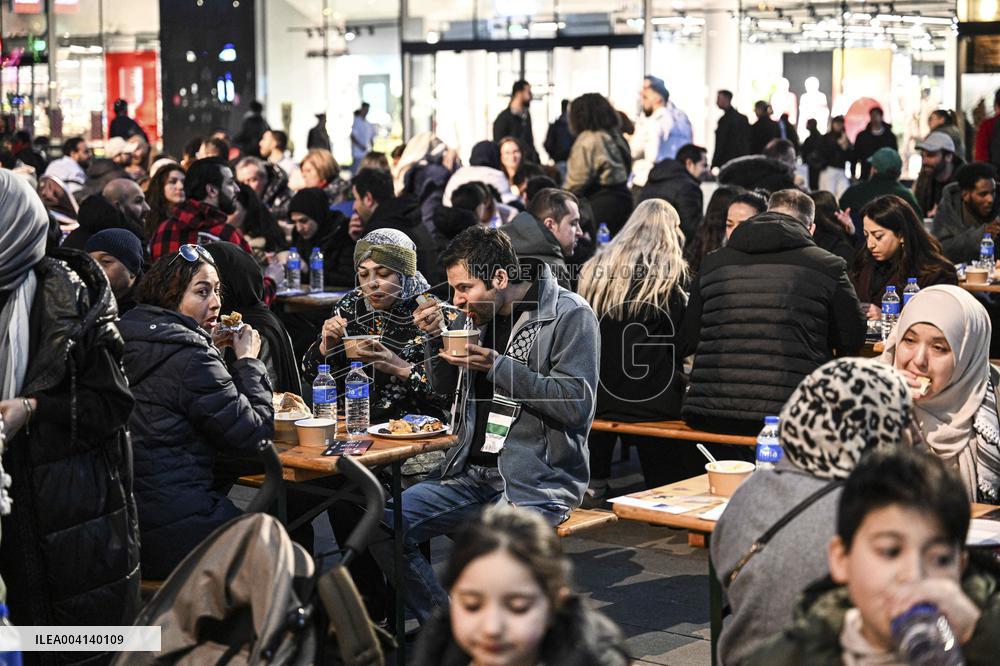Street Iftar in the Netherlands