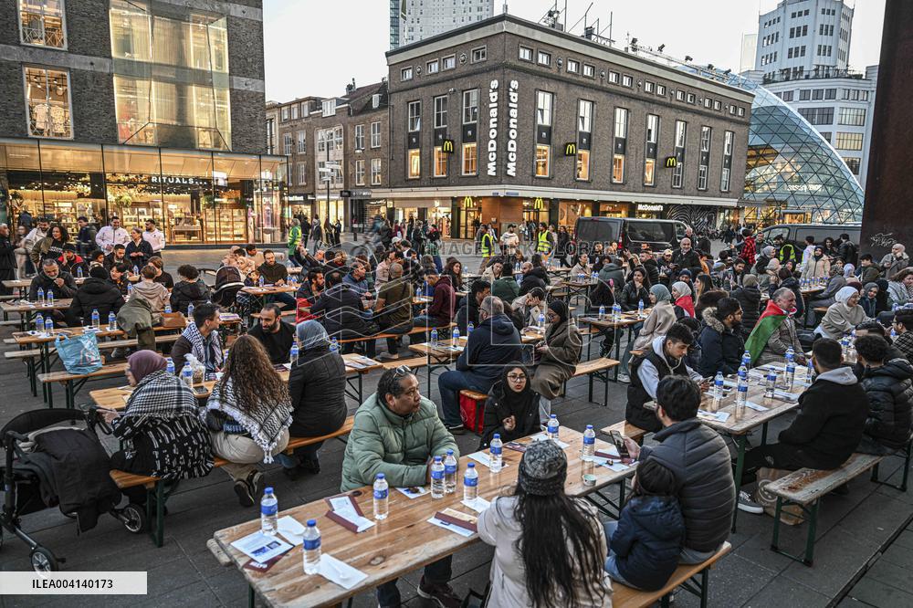 Street Iftar in the Netherlands