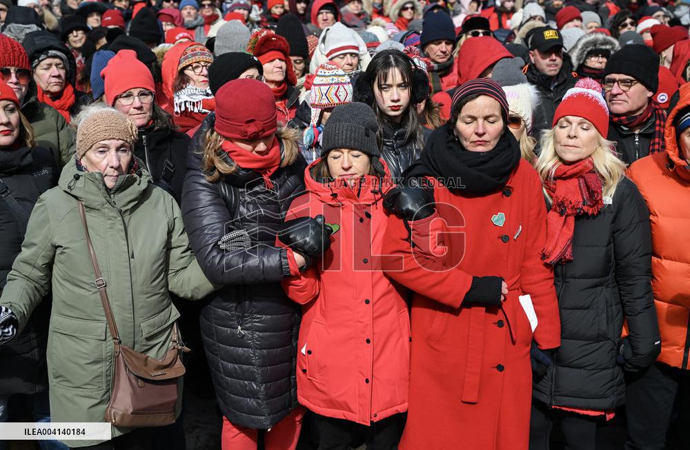 Together for Our Daughters Rally Outside US Consulate - Montreal