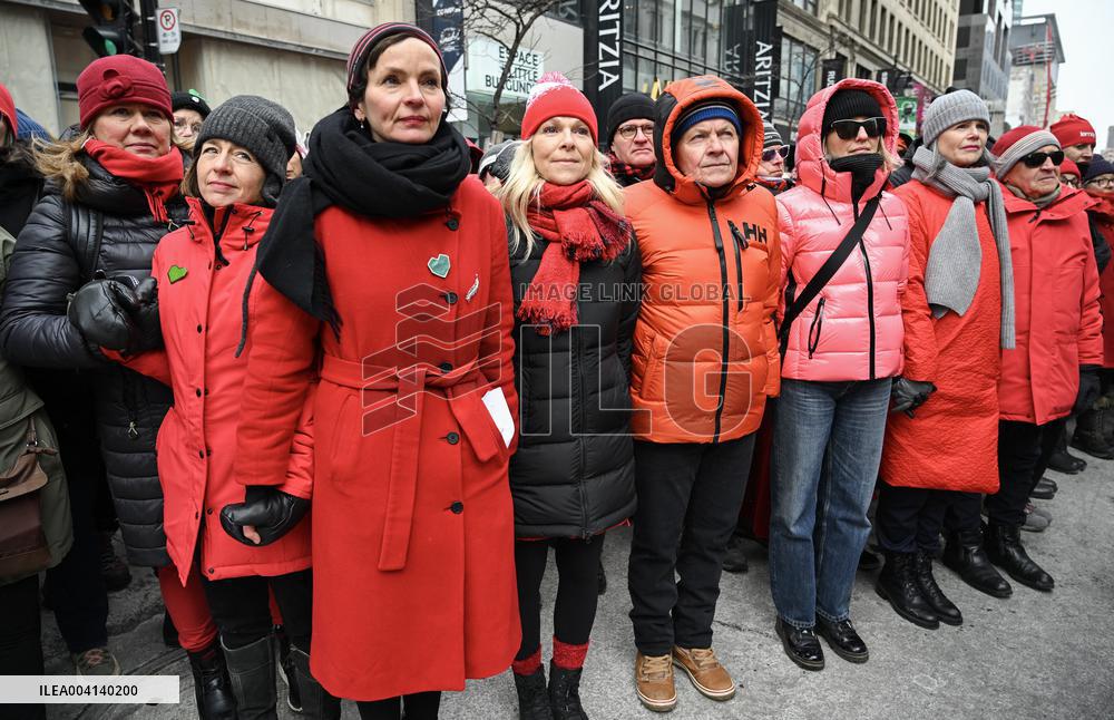 Together for Our Daughters Rally Outside US Consulate - Montreal