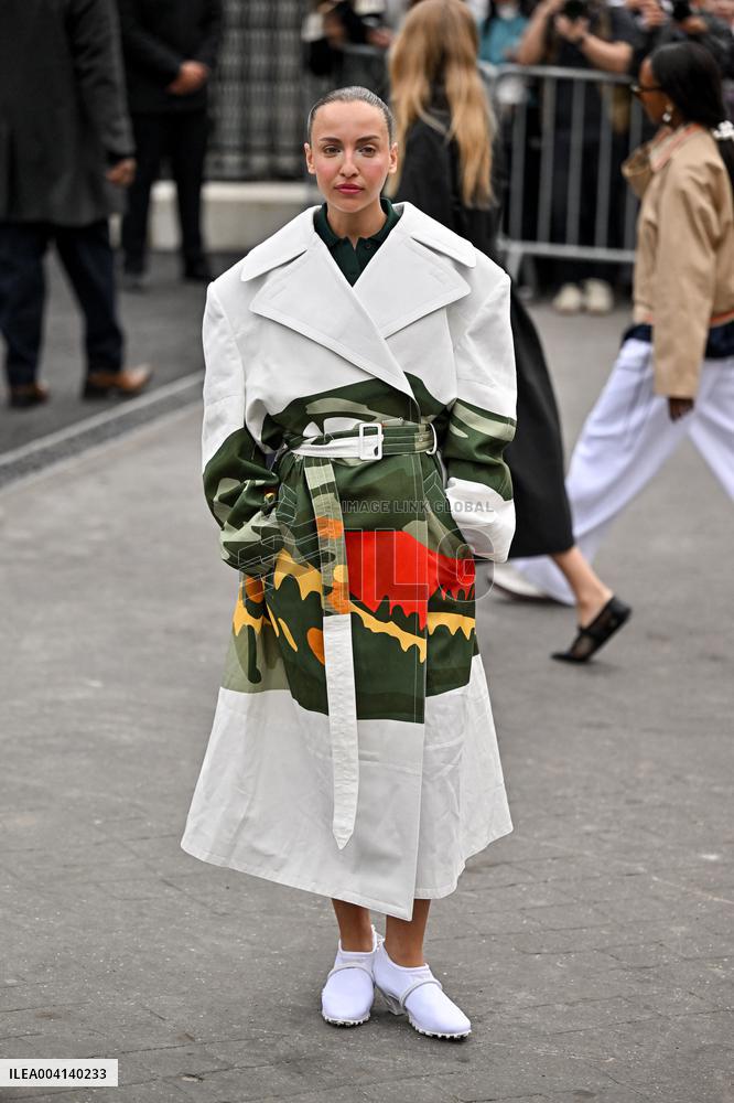 PFW Lacoste Outside Arrivals