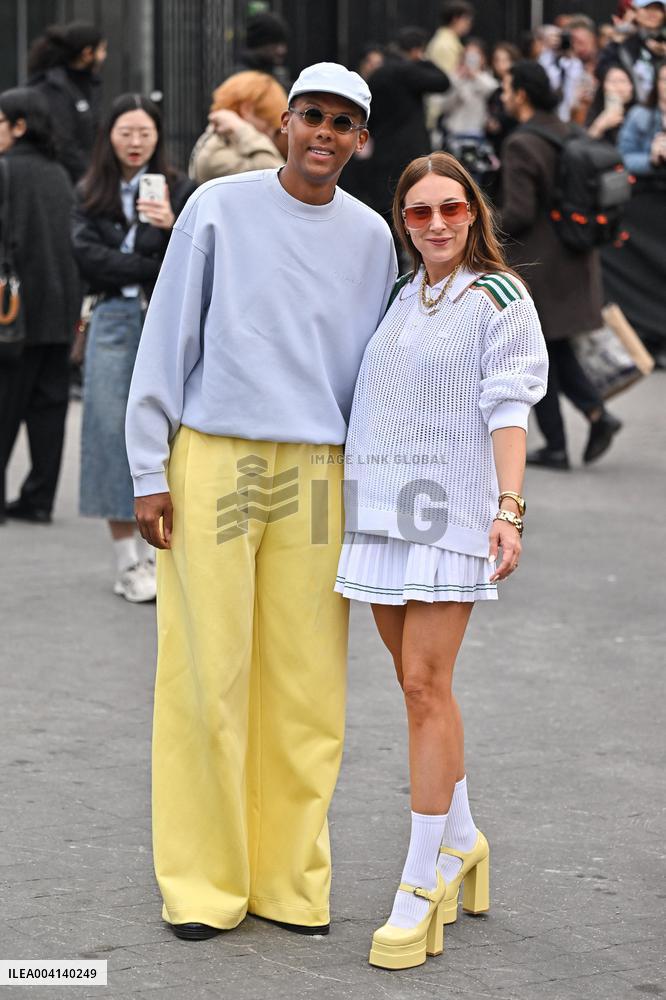 PFW Lacoste Outside Arrivals