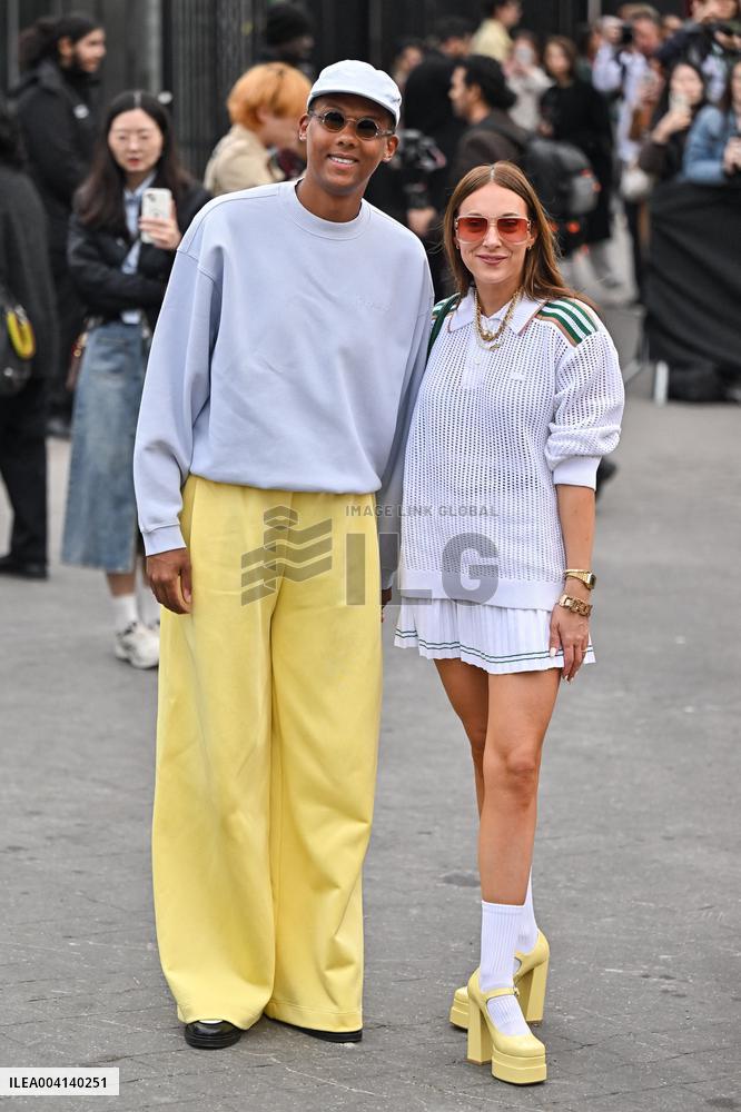 PFW Lacoste Outside Arrivals