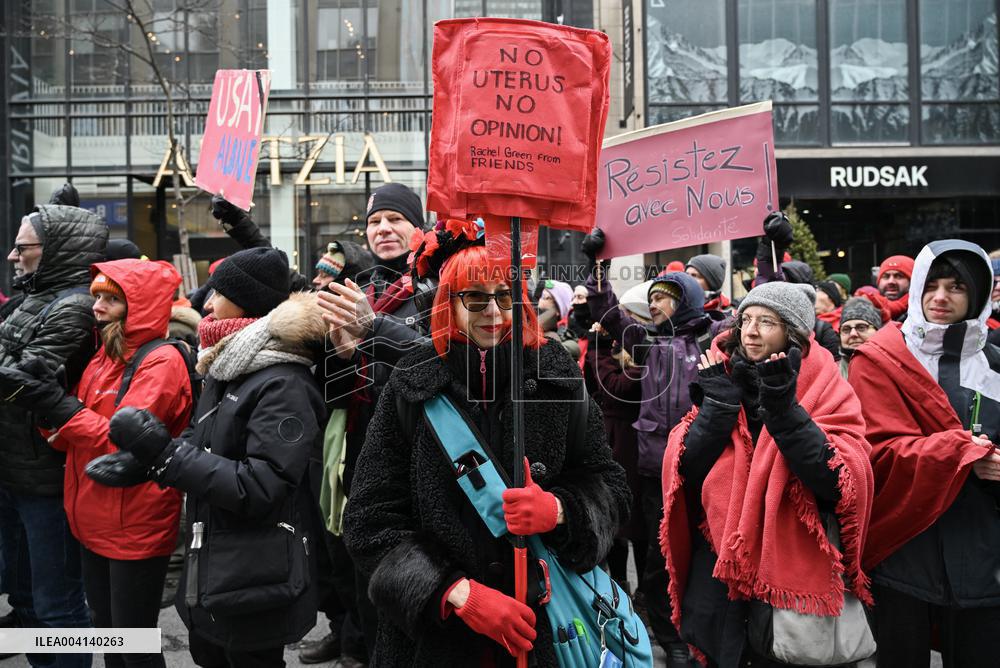 Together for Our Daughters Rally Outside US Consulate - Montreal