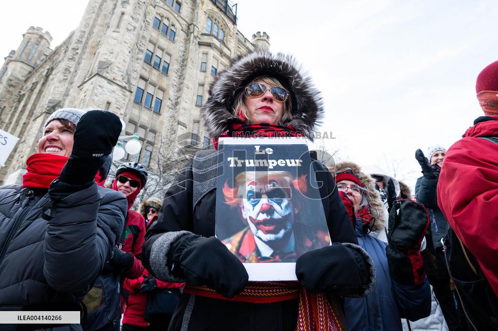 Internationnal Women's Day Near US Embassy - Ottawa