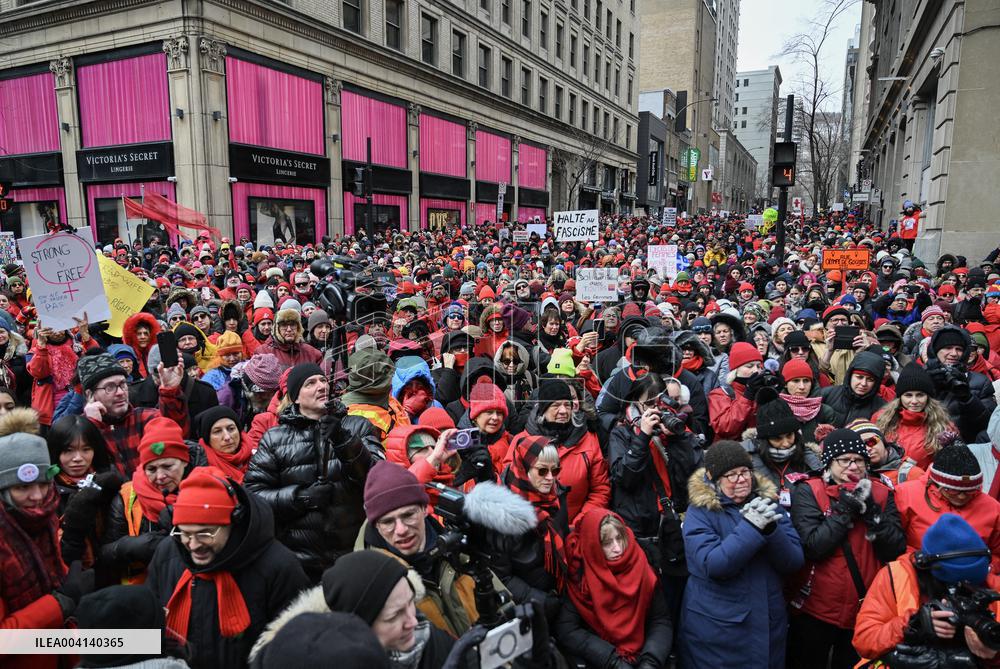 Together for Our Daughters Rally Outside US Consulate - Montreal