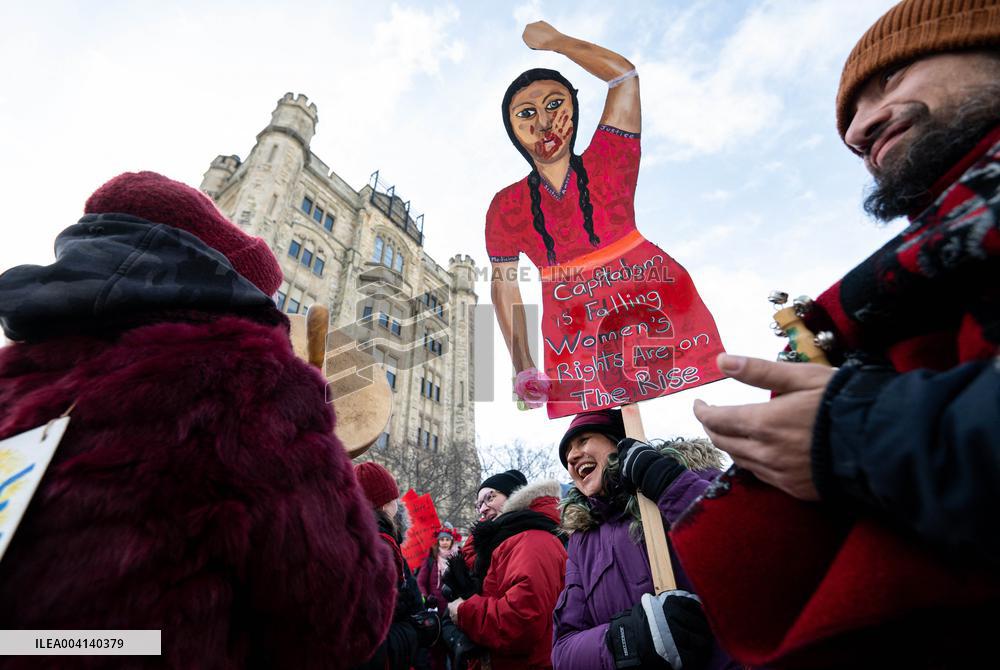 Internationnal Women's Day Near US Embassy - Ottawa