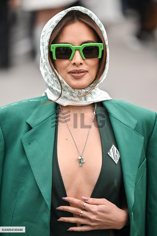 PFW Lacoste Outside Arrivals