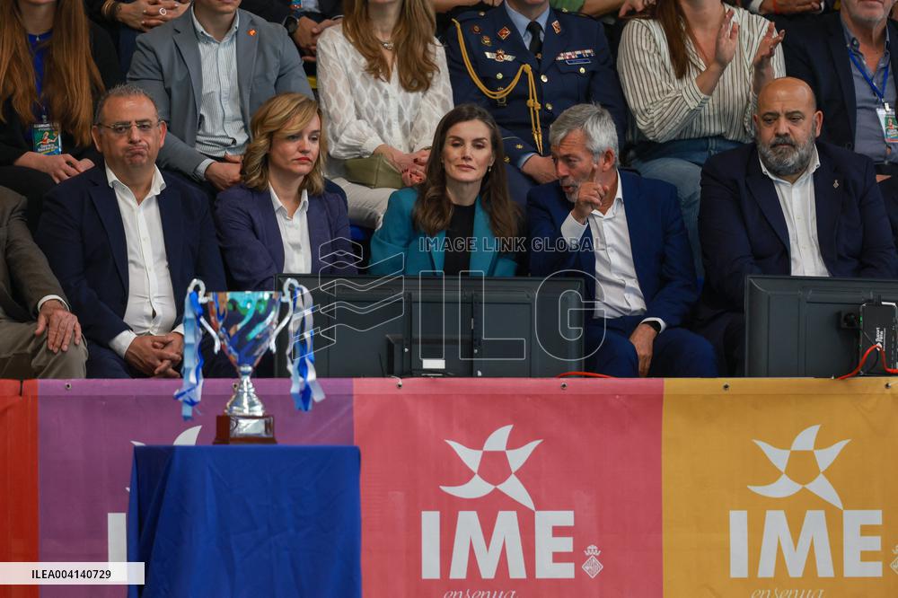 Queen Letizia At The Queen's Cup Water Polo Final - Palma