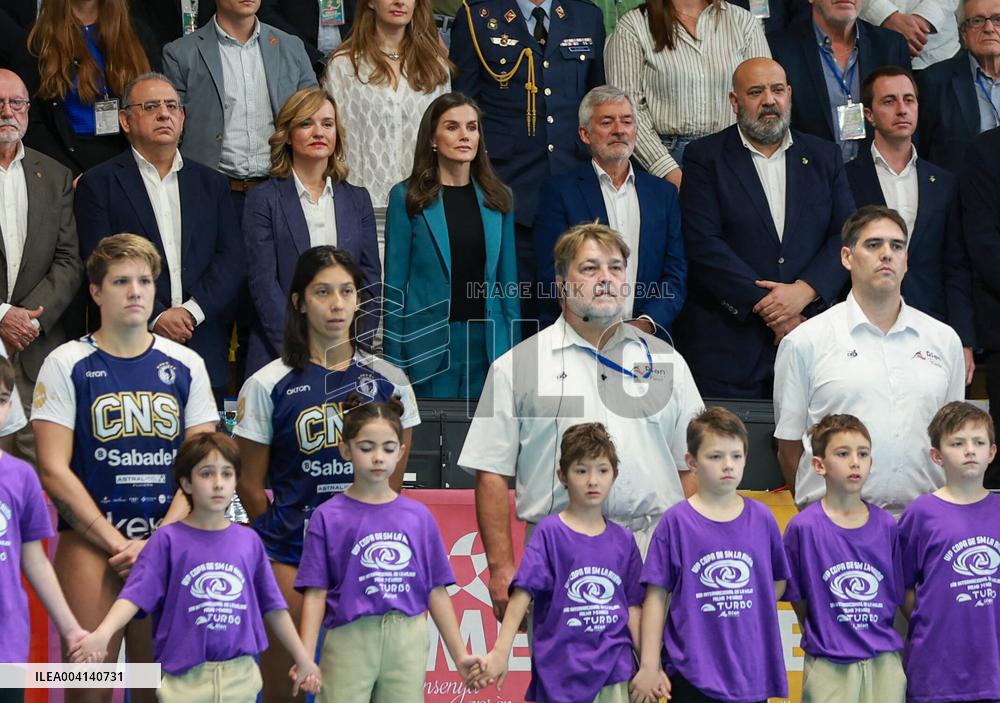 Queen Letizia At The Queen's Cup Water Polo Final - Palma