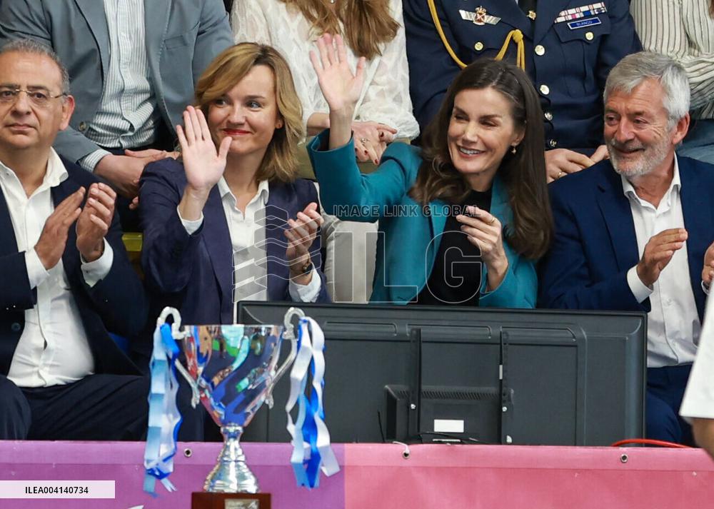 Queen Letizia At The Queen's Cup Water Polo Final - Palma
