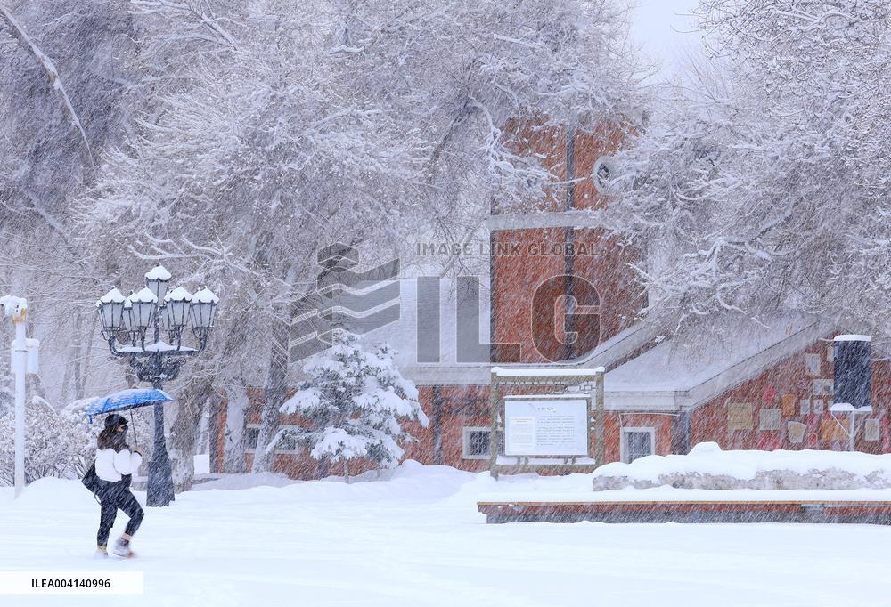 Heavy Snow Hit Altay