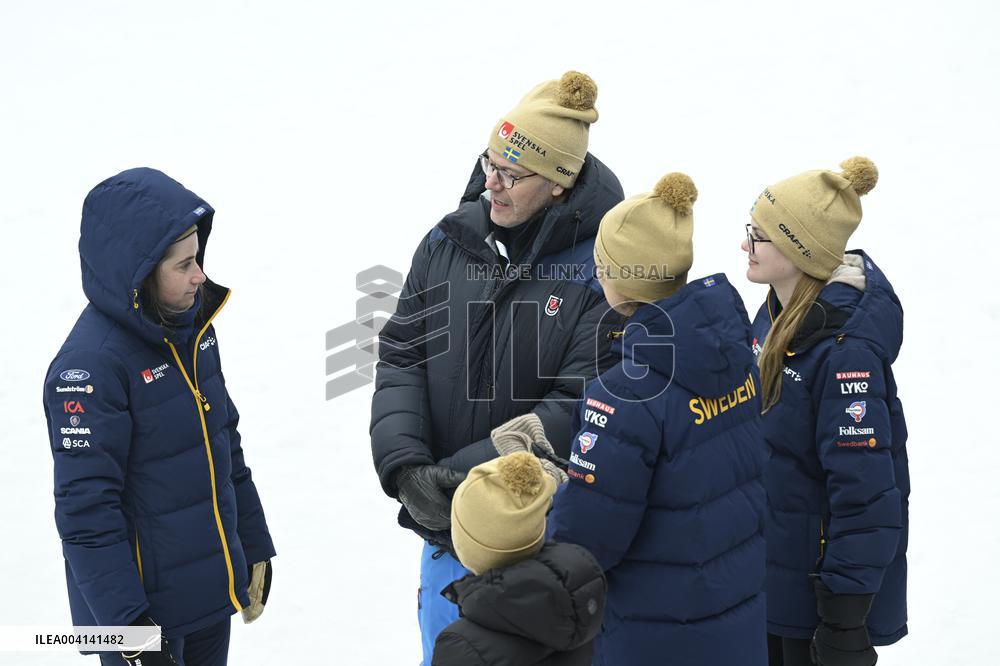SWEDEN ROYALS AT NORDIC SKI WORLD CHAMPIONSHIPS WOMEN'S 50 KMS