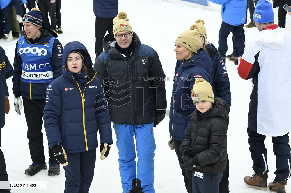 SWEDEN ROYALS AT NORDIC SKI WORLD CHAMPIONSHIPS WOMEN'S 50 KMS