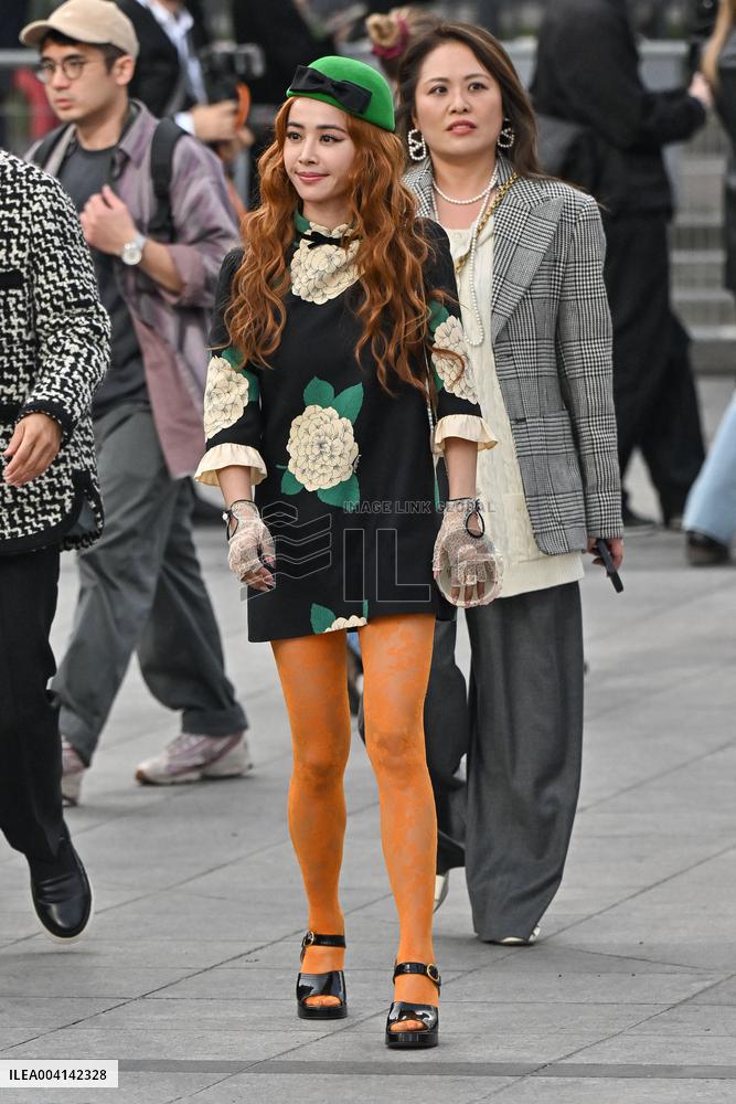 PFW Valentino Outside Arrivals