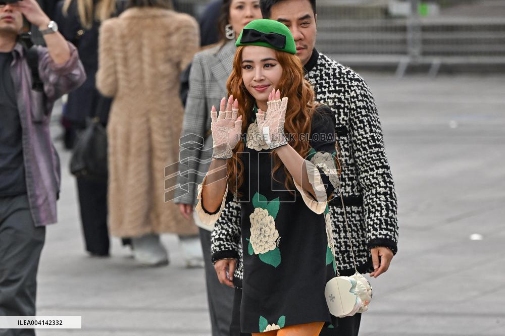 PFW Valentino Outside Arrivals