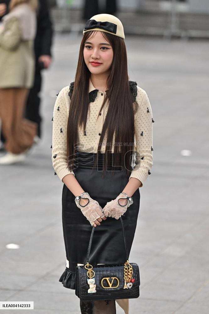 PFW Valentino Outside Arrivals