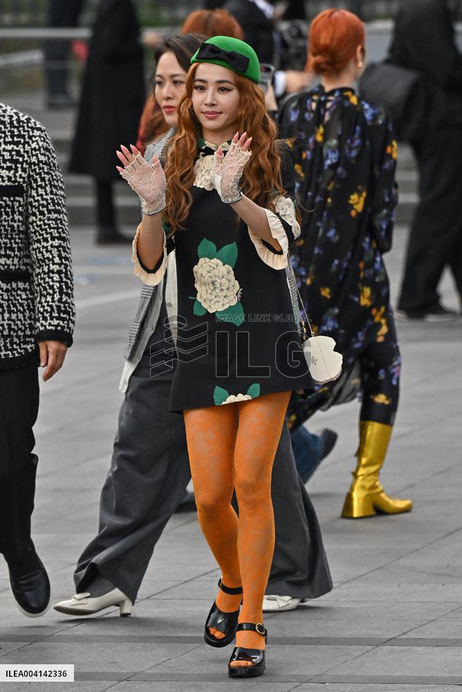 PFW Valentino Outside Arrivals