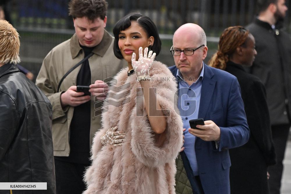 PFW Valentino Outside Arrivals