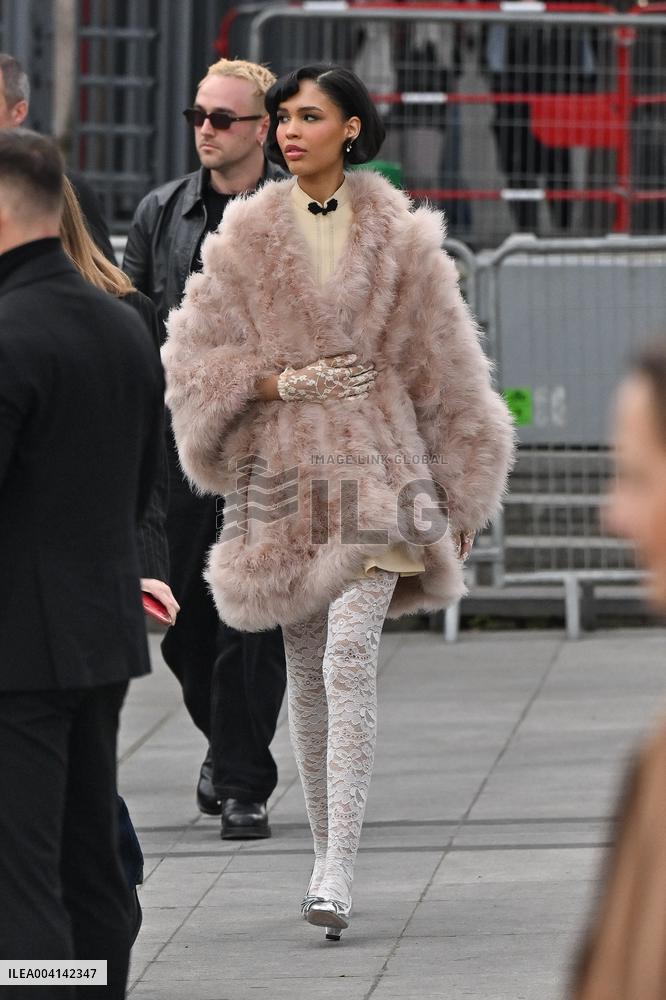 PFW Valentino Outside Arrivals
