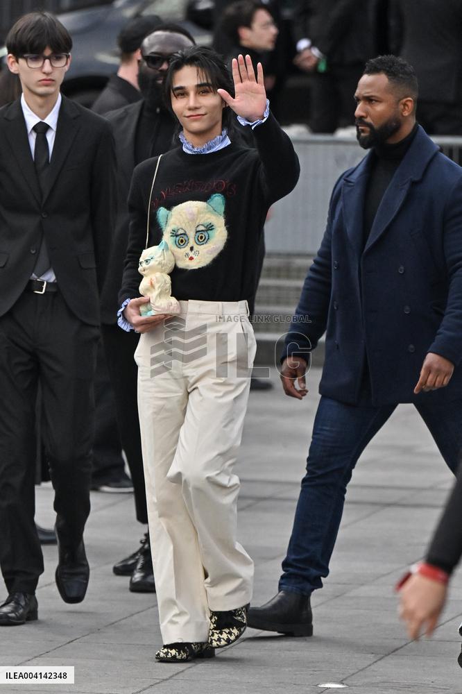 PFW Valentino Outside Arrivals