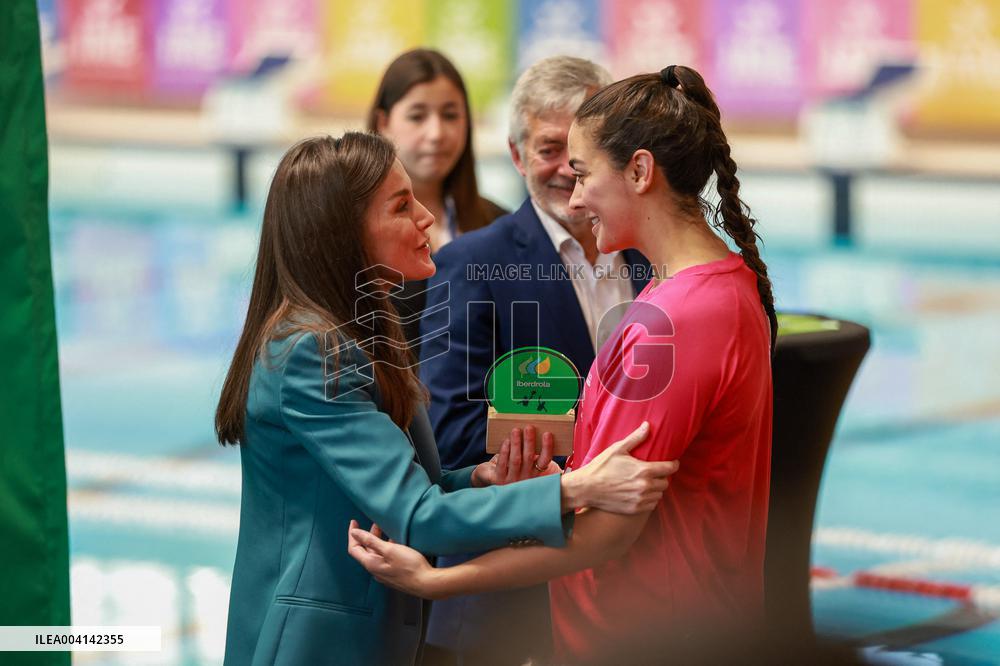 Queen Letizia At The Queen's Cup Water Polo Final - Palma