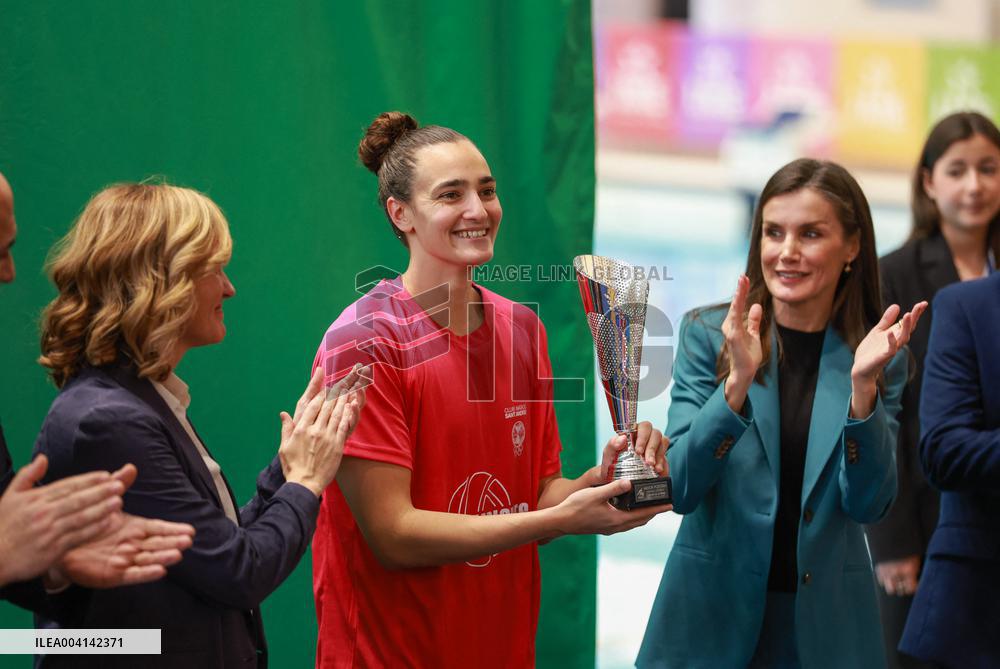 Queen Letizia At The Queen's Cup Water Polo Final - Palma