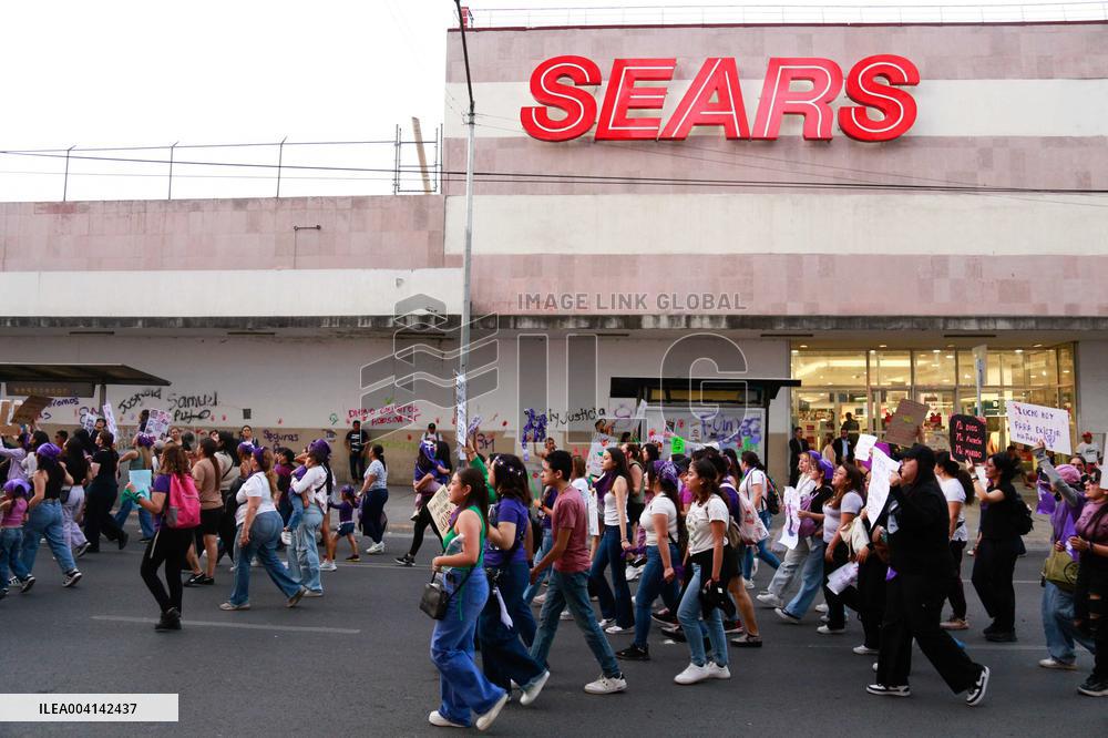 International Womens Day in Monterrey, Mexico