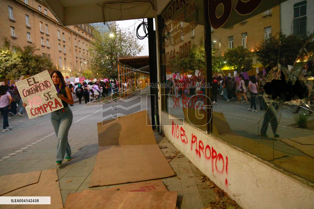 International Womens Day in Monterrey, Mexico