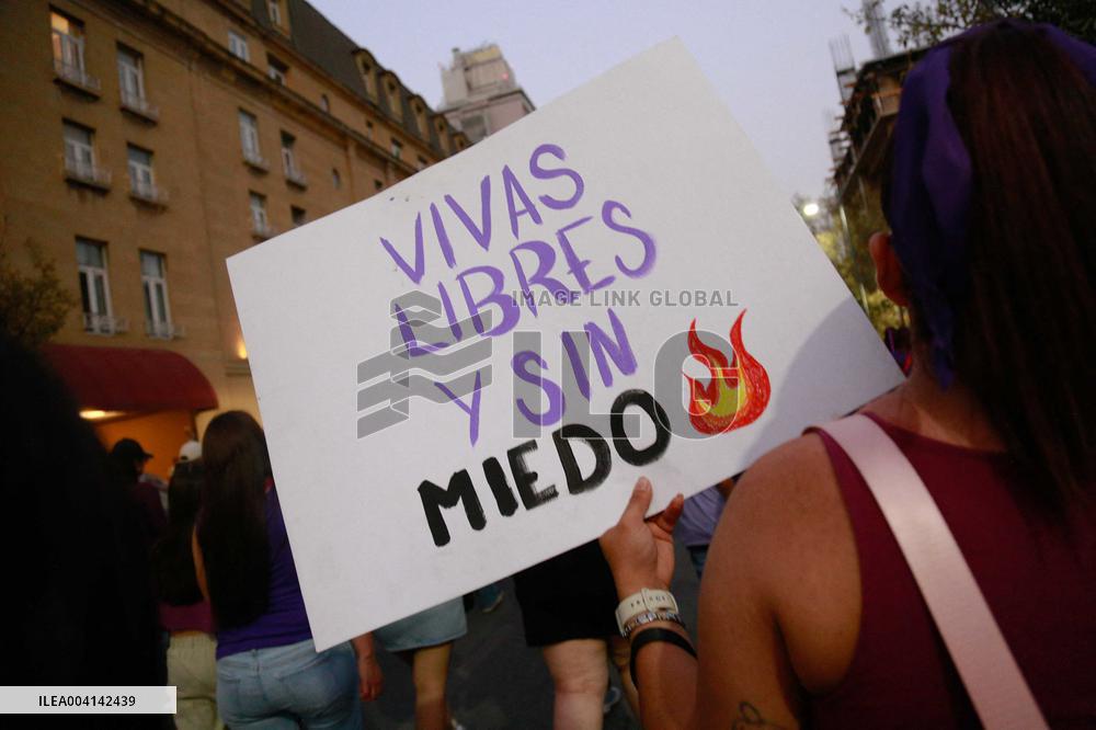 International Womens Day in Monterrey, Mexico