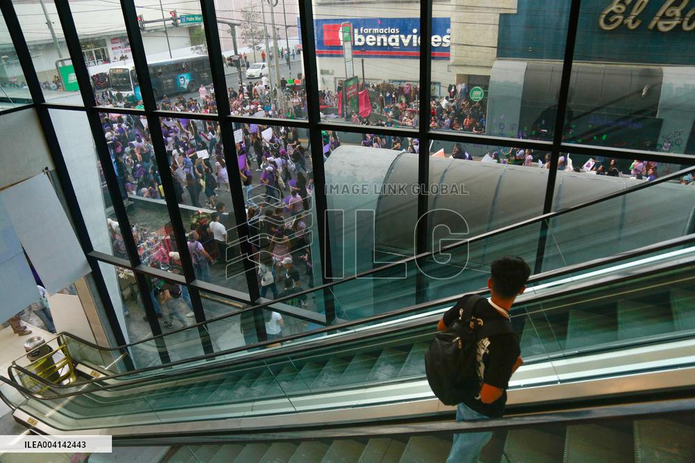 International Womens Day in Monterrey, Mexico