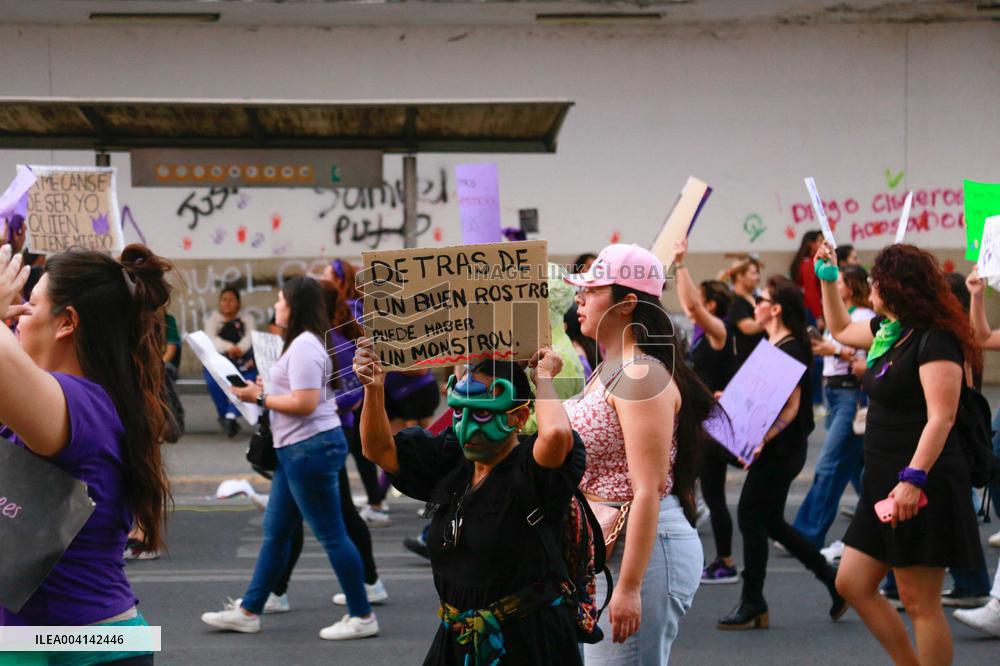 International Womens Day in Monterrey, Mexico