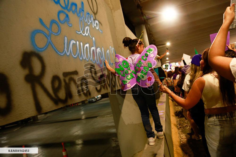 International Womens Day in Monterrey, Mexico