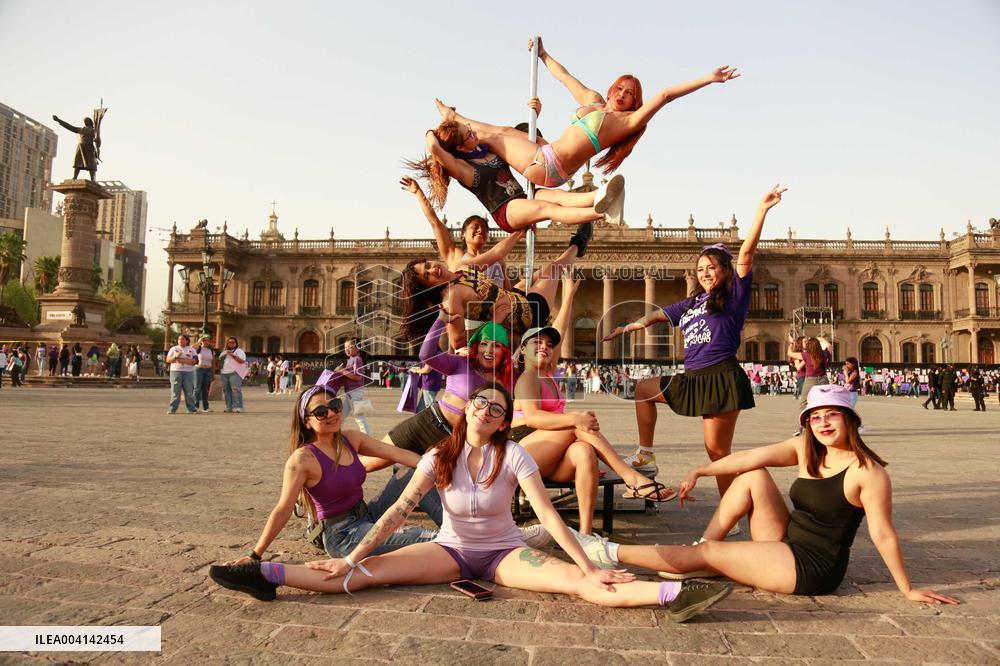 International Womens Day in Monterrey, Mexico