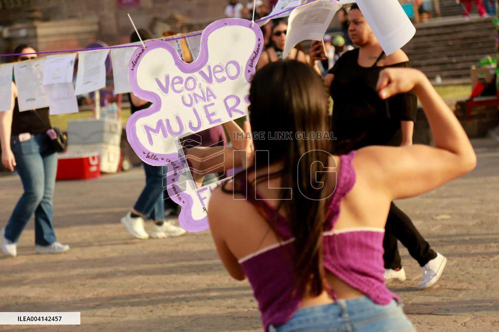 International Womens Day in Monterrey, Mexico