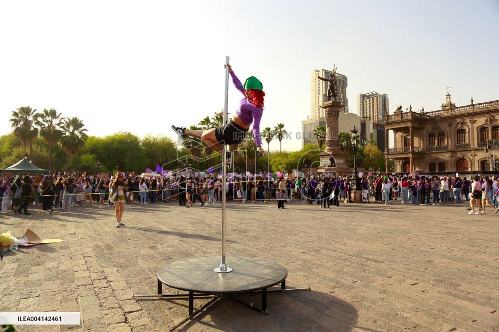 International Womens Day in Monterrey, Mexico
