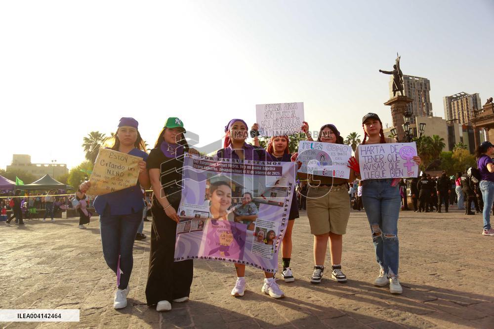 International Womens Day in Monterrey, Mexico