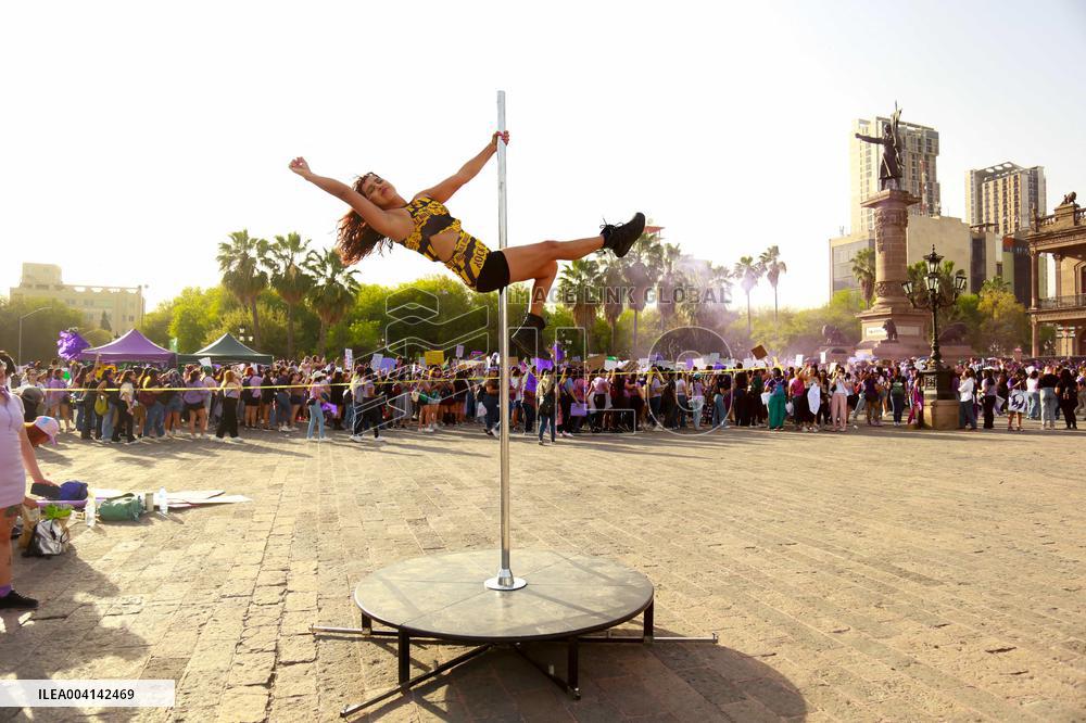International Womens Day in Monterrey, Mexico