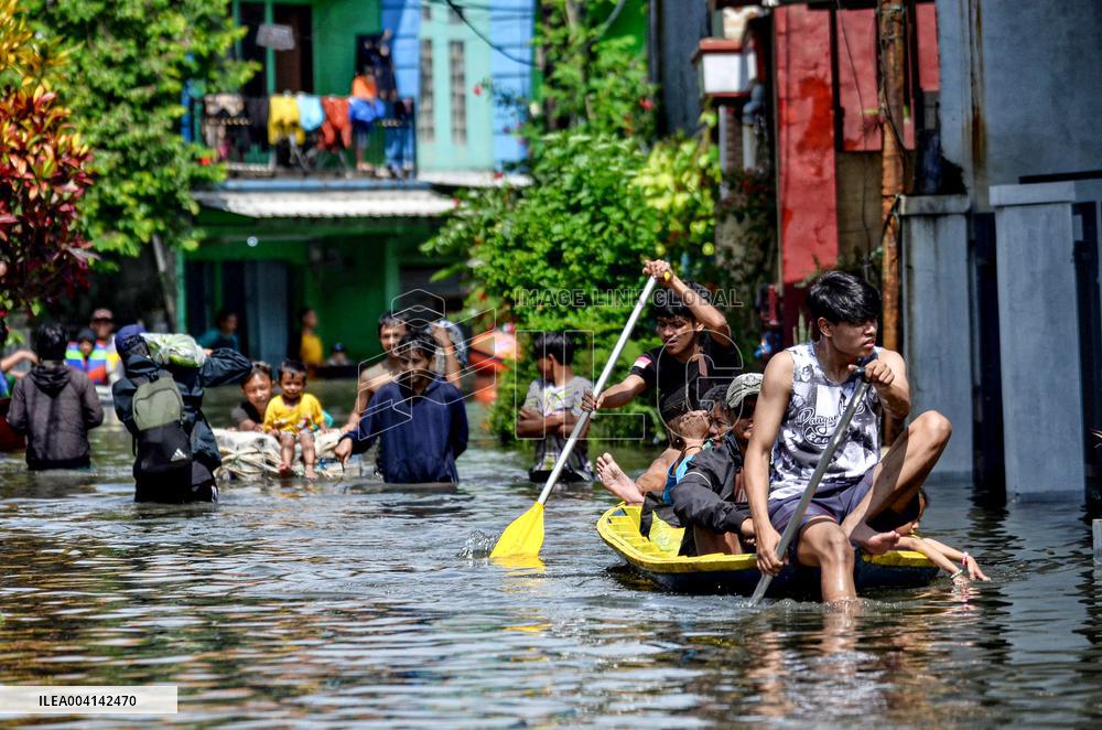 Flood And Landslide After The Heavy Rainfall - Indonesia