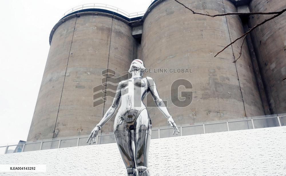 Japanese Artist Hajime Sorayama's Sexy Robot Metal Sculpture