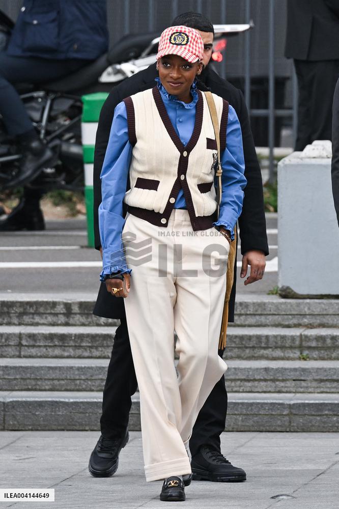 PFW Valentino Arrivals