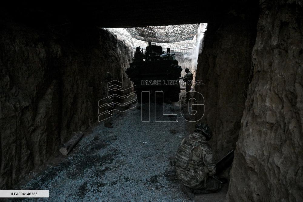 Ukrainian artillery unit in Zaporizhzhia direction