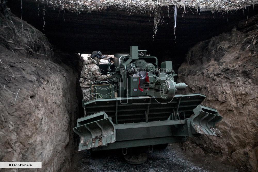 Ukrainian artillery unit in Zaporizhzhia direction