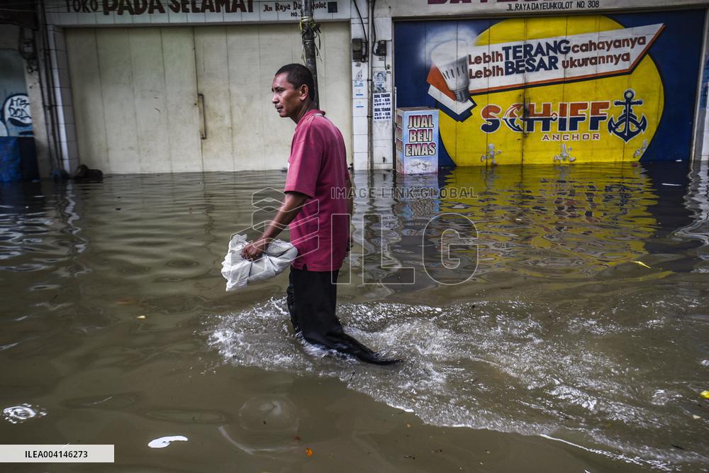 Floods Hit Dayeuhkolot Indonesia