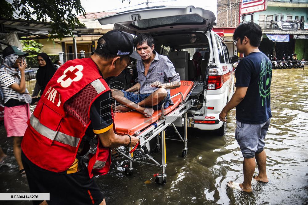 Floods Hit Dayeuhkolot Indonesia