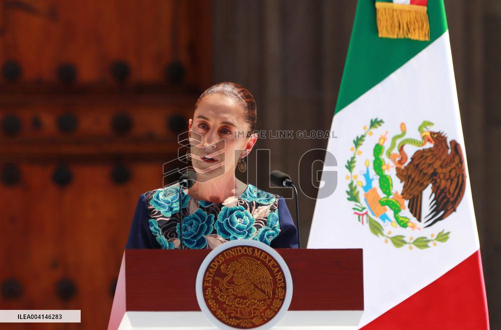 Claudia Sheinbaum's Briefing Assembly - Mexico