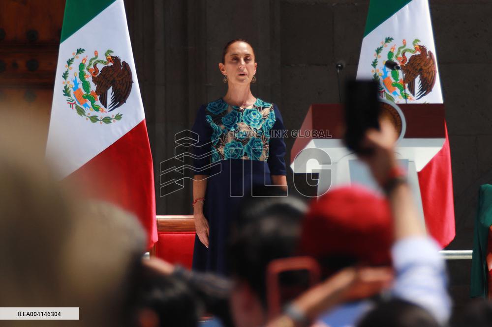 Claudia Sheinbaum's Briefing Assembly - Mexico