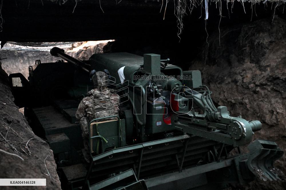 Ukrainian artillery unit in Zaporizhzhia direction