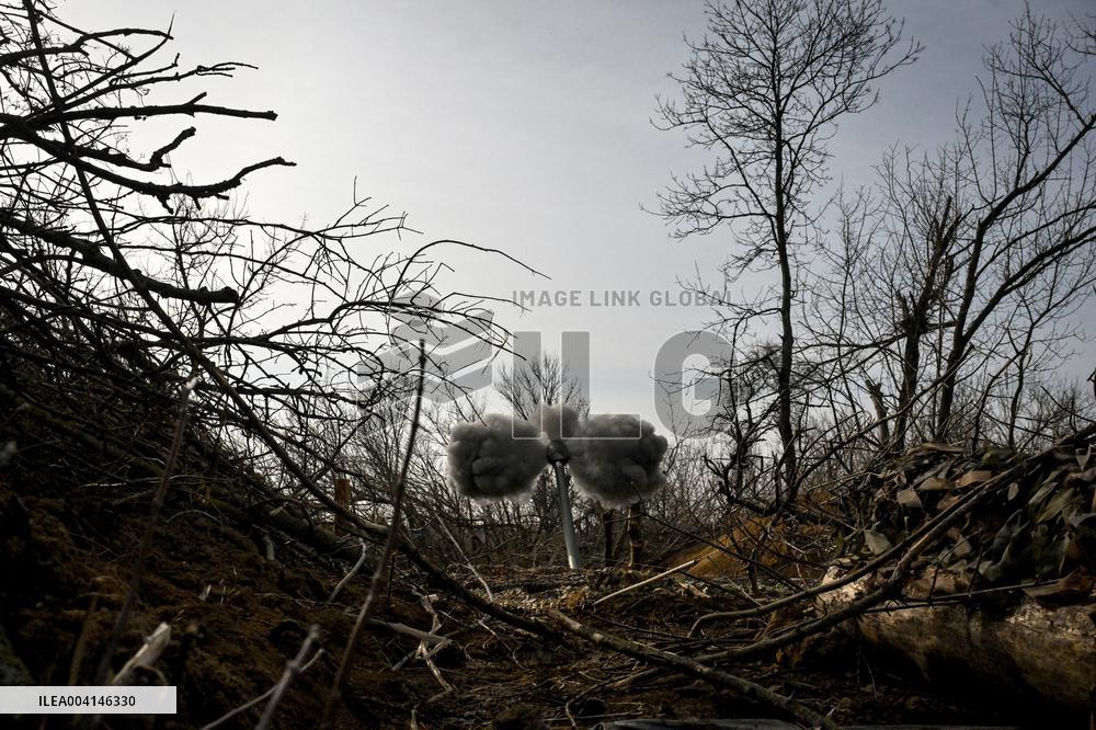 Ukrainian artillery unit in Zaporizhzhia direction